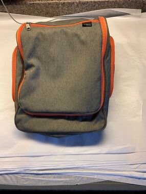 LL Bean Large Hanging Toiletry Travel Organizer Bag Grey